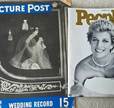 Picture Post 1947 & People Weekly 1997- Elizabeth's Wedding & Dianna's Memorial picture