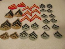 LOT OF US MARINES RANK PATCHES picture