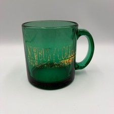 Vintage Newbury College Glass Mug Green 1995 Spring Formal Made in USA 10oz picture