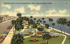 Waterfront Park ~ Halifax River ~ Daytona Beach FL ~1946 to LEE HOLTS Machias NY picture