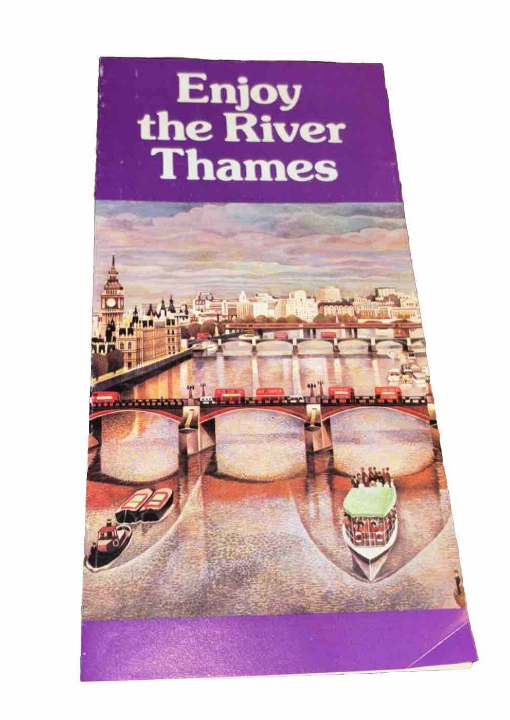 Enjoy the River Thames, tourist Pamphlet circa 1980 Enjoy the River Thames, tourist Pamphlet circa 1980