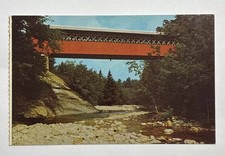 The Chiselville Covered Bridge over Roaring Branch in Vermont Postcard Unposted picture