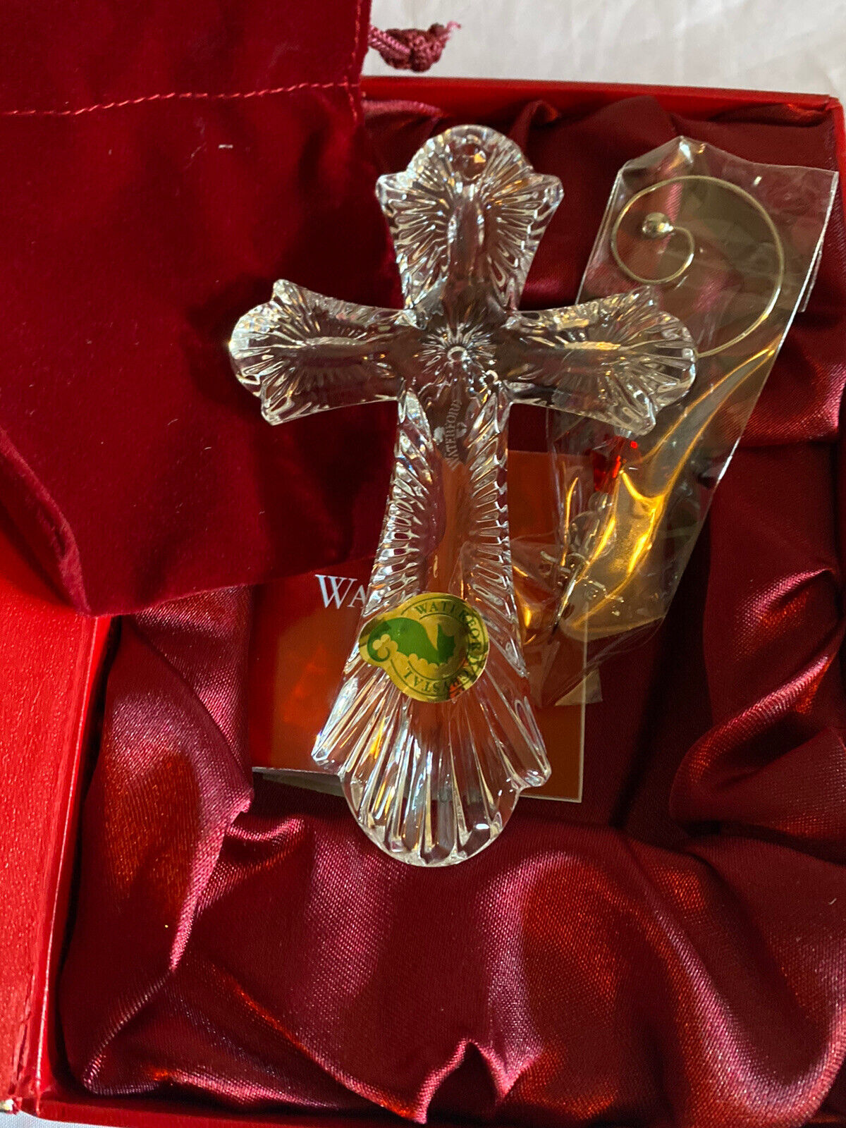 Waterford Crystal Christmas 2013 Annual Cross Ornament