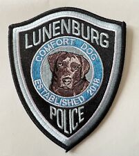LUNENBURG POLICE COMFORT DOG  PATCH. USA  picture