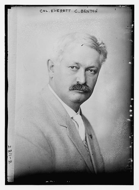 Colonel Everett Chamberlin Benton,Masshachusetts Politician,Republican,1910-15