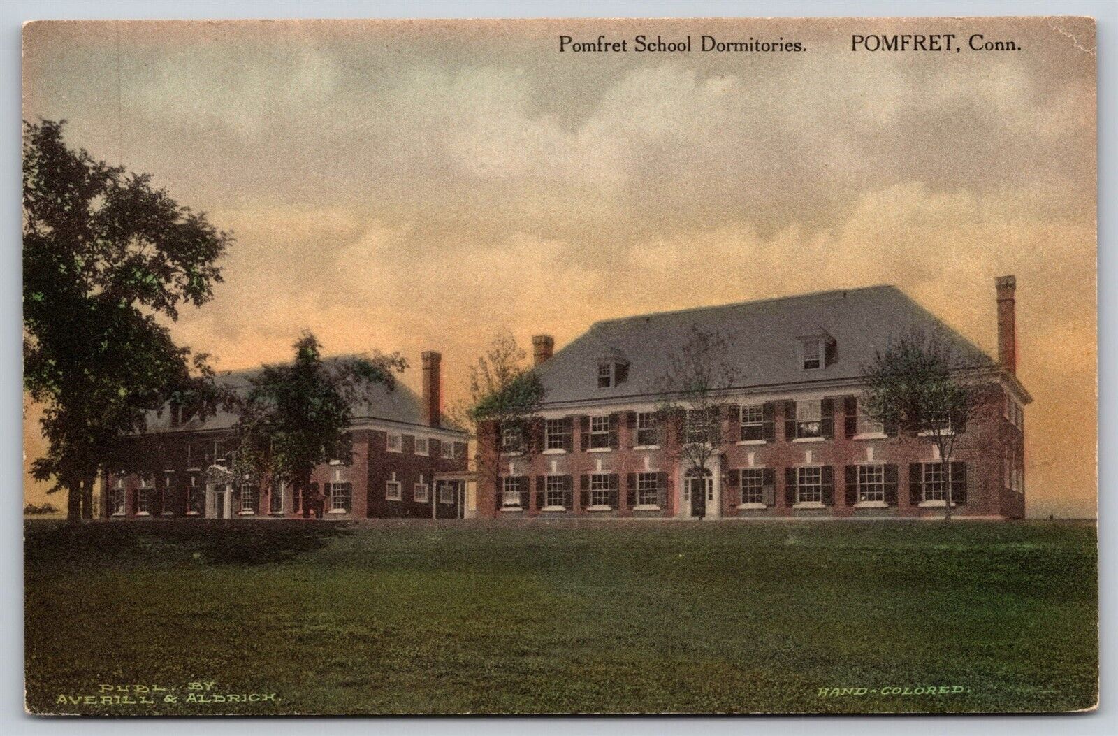 Postcard Pomfret School Dormitories, Pomfret CT N85