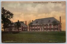 Postcard Pomfret School Dormitories, Pomfret CT N85 picture