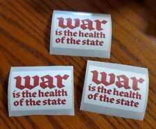 George Orwell 1984 Stickers Lot Of 3 Anti War Military Industrial Complex PEACE  picture