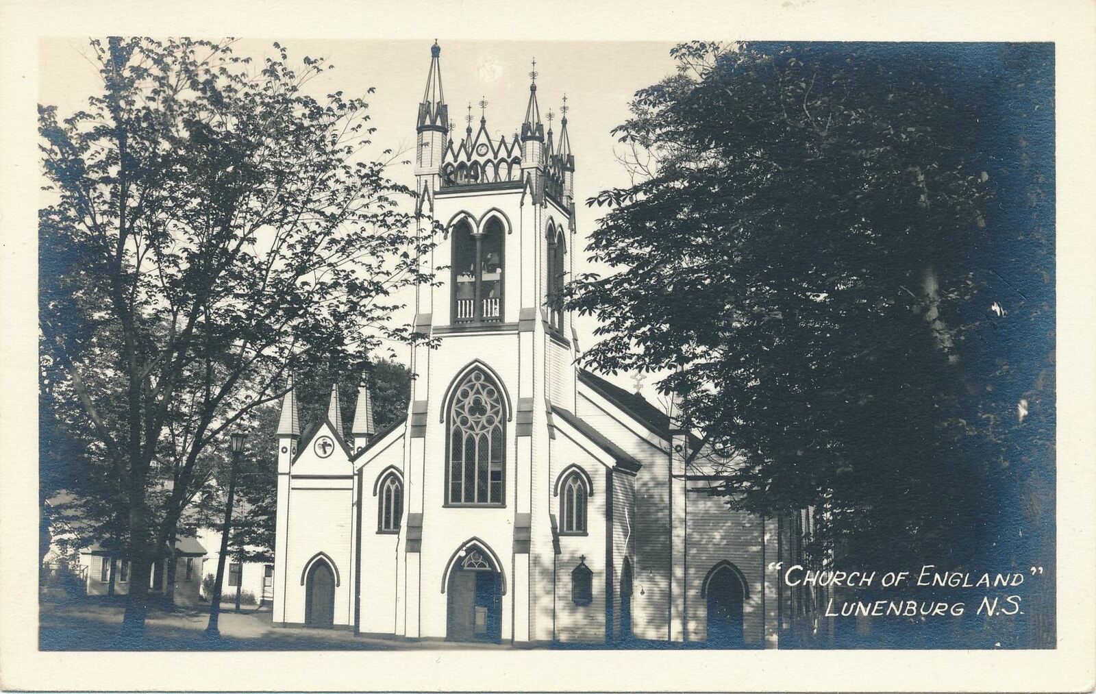 LUNENBURG NS - Church of England Real Photo Postcard rppc
