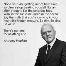 Anthony Hopkins  Quote refrigerator magnet  3 1/2 x 3 1/2