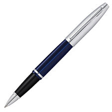 Cross Calais Chrome Blue Lacquer Selectip Rollerball Pen- NEW AT0115-3 picture