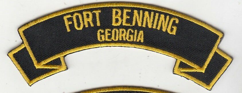 Fort Benning embroidered patch