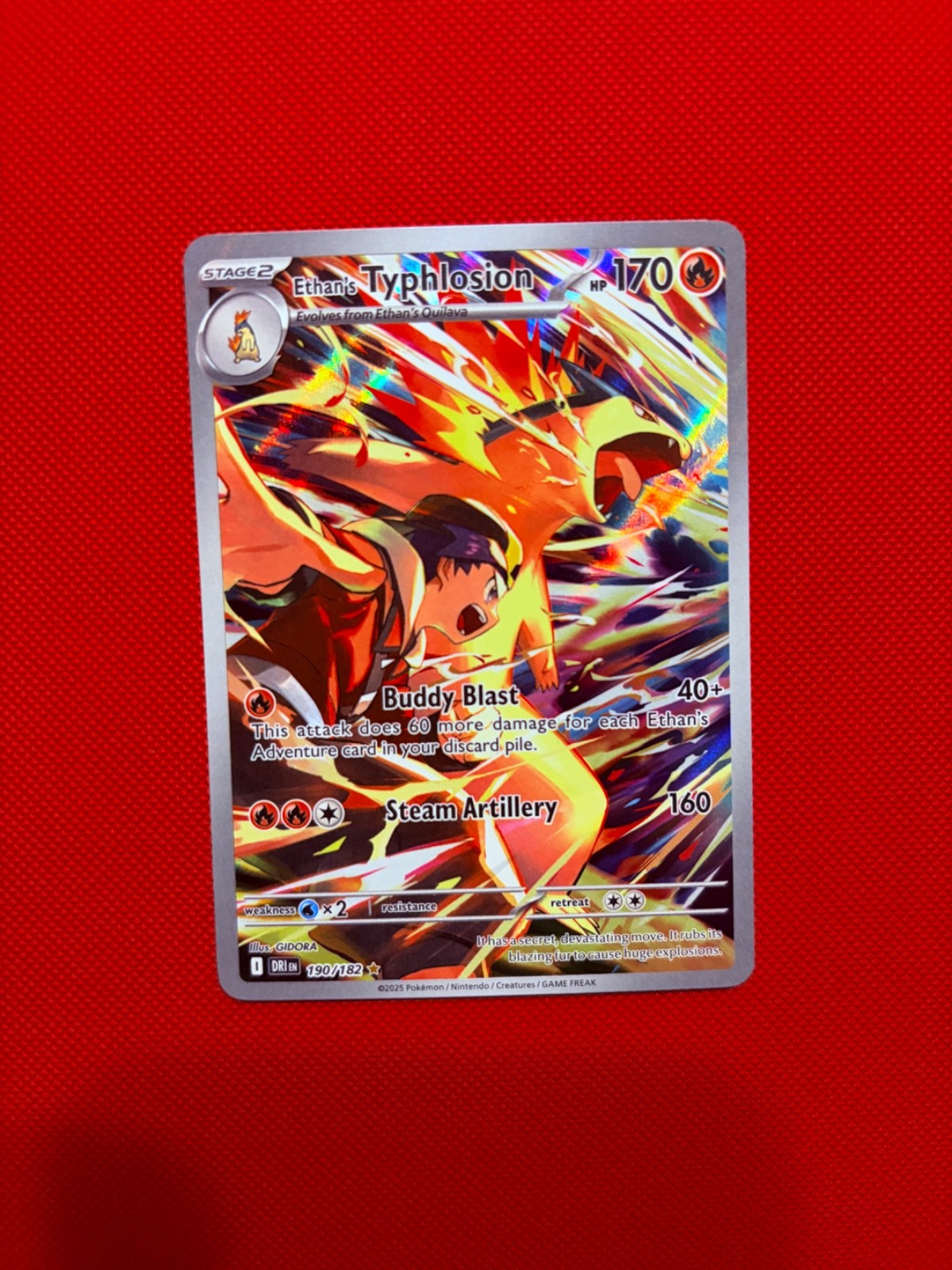 Ethan's Typhlosion 190/182 IR Ethan's Typhlosion 190/182 IR