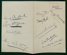Antique Somerley Signed Stationery Edward Birkbeck Earl Normanton Strafford Dyke picture