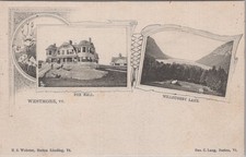Fox Hall Willoughby Lake Westmore Vermont VT Inn Tuck Series 2188 1900s Postcard picture