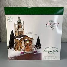 SOMERSET VALLEY CHURCH GIFT SET DEPT 56 - DICKENS VILLAGE - BEAUTIFul No Adapter picture