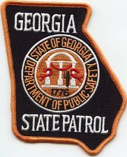 GEORGIA STATE PATROL Georgia State Shape Shaped HIGHWAY PATROL POLICE PATCH picture