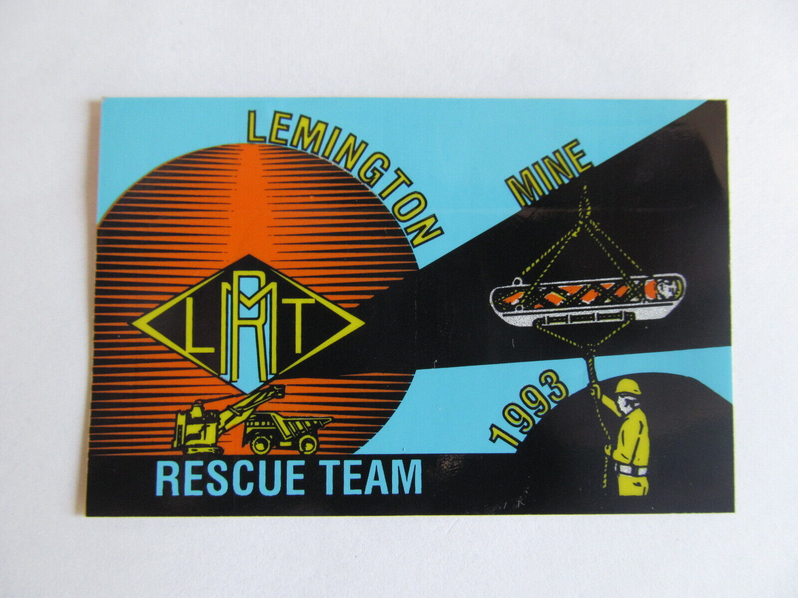 Coal Mining Stickers, Lemington Mine Rescue Team