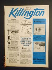 1964 Ski Killington Vermont ski resort downhill skiing print tourist travel AD picture