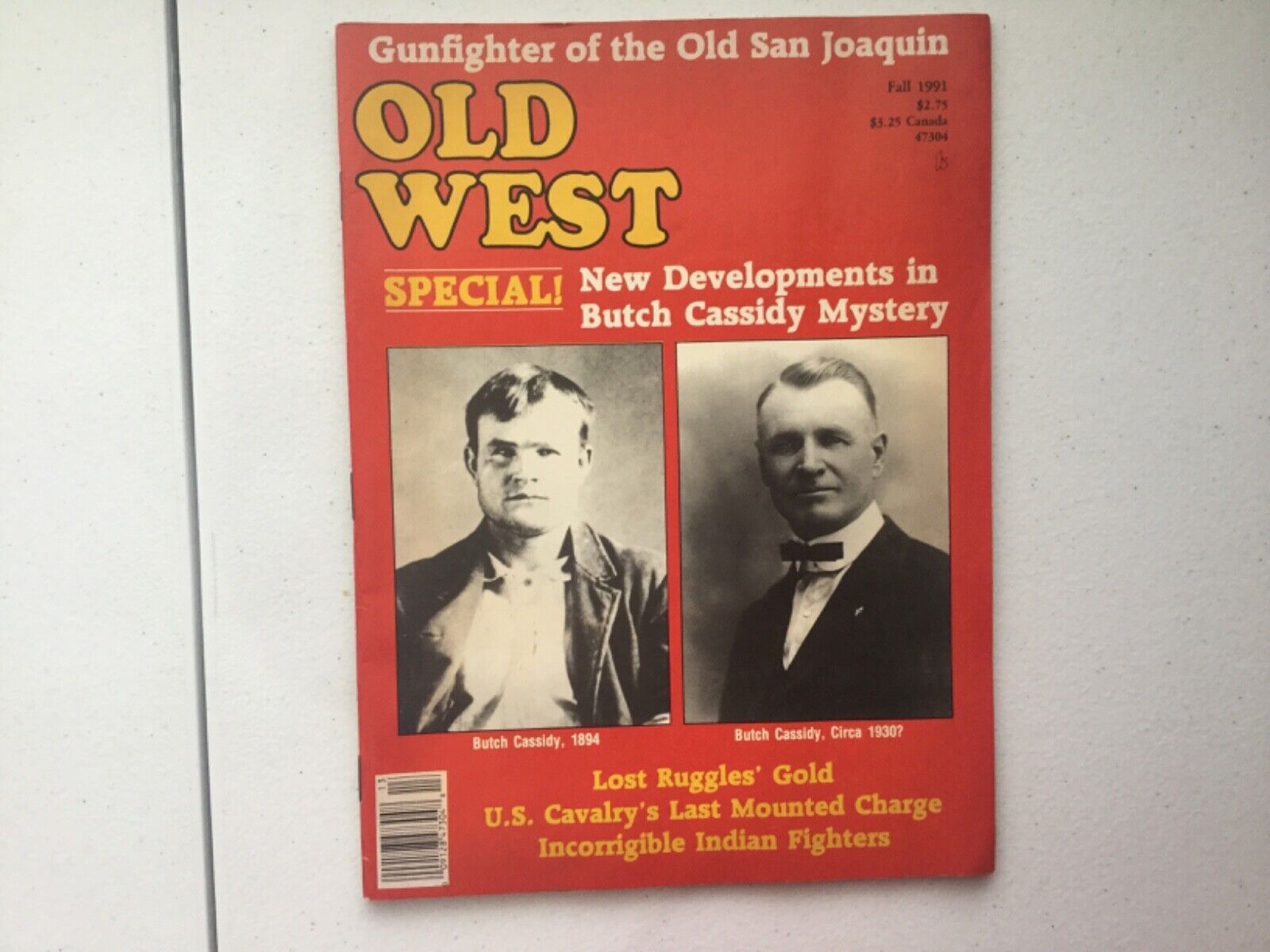 Old West Fall 1991 Butch Cassidy Lives? Western Publications VF/VF-