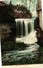Vintage Postcard - Posted 1907 Hand Tinted The Falls Wolcott New York NY #7152 picture