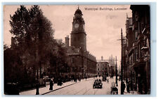 Leicester Leicestershire England Postcard Municipal Buildings c1910 Posted picture