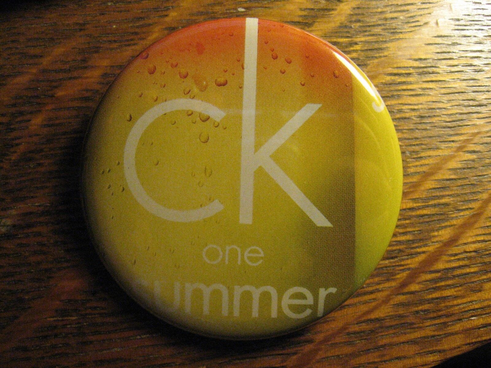 Calvin Klein CK One Summer Fragrance Logo Advertisement Lipstick Pocket Mirror