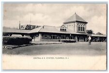 c1905 Central Railroad Station Plainfield New Jersey NJ Antique Postcard picture