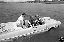 1965-President Lyndon B. Johnson Driving an Amphicar w/  Eunice Kennedy Shriver picture