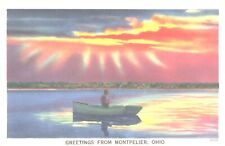 Antique Postcard, Greetings From Montpelier, OHIO Long Ago* picture