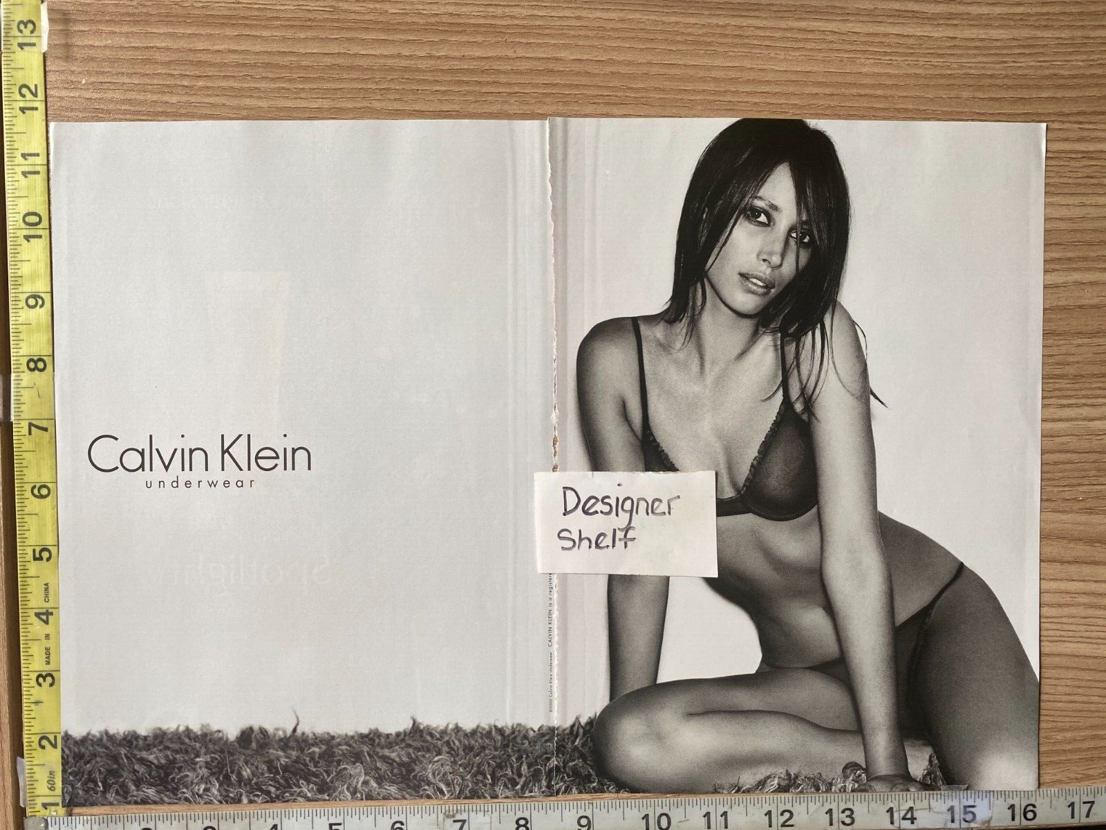 Christy Turlington For Calvin Klein Underwear 2 pg. 2000 Print Advertisement