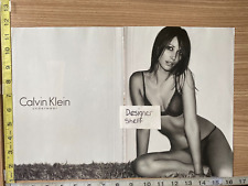 Christy Turlington For Calvin Klein Underwear 2 pg. 2000 Print Advertisement picture