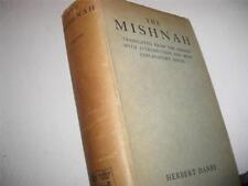 The Mishnah, Translated from the Hebrew COMPLETE by ENGLISH by Danby picture