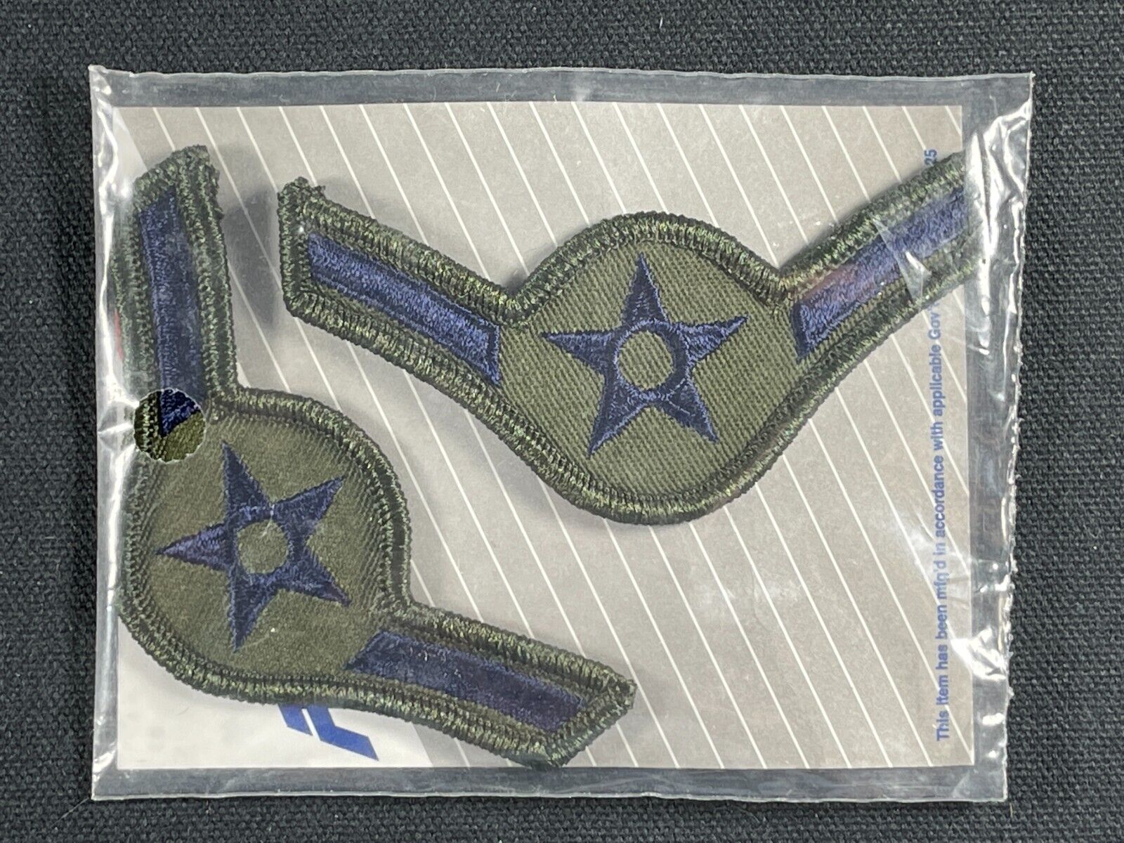 MINT Air Force Airman Sub Small rank patches