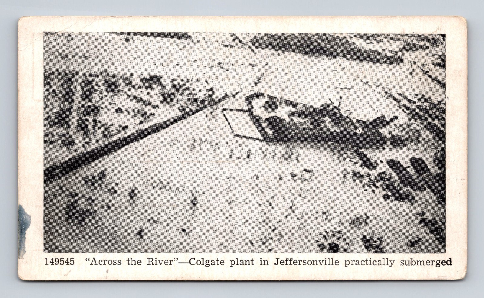 Across The River Colgate Plant In Jeffersonville Indiana Flood Postcard Across The River Colgate Plant In Jeffersonville Indiana Flood Postcard