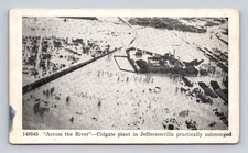 Across The River Colgate Plant In Jeffersonville Indiana Flood Postcard picture