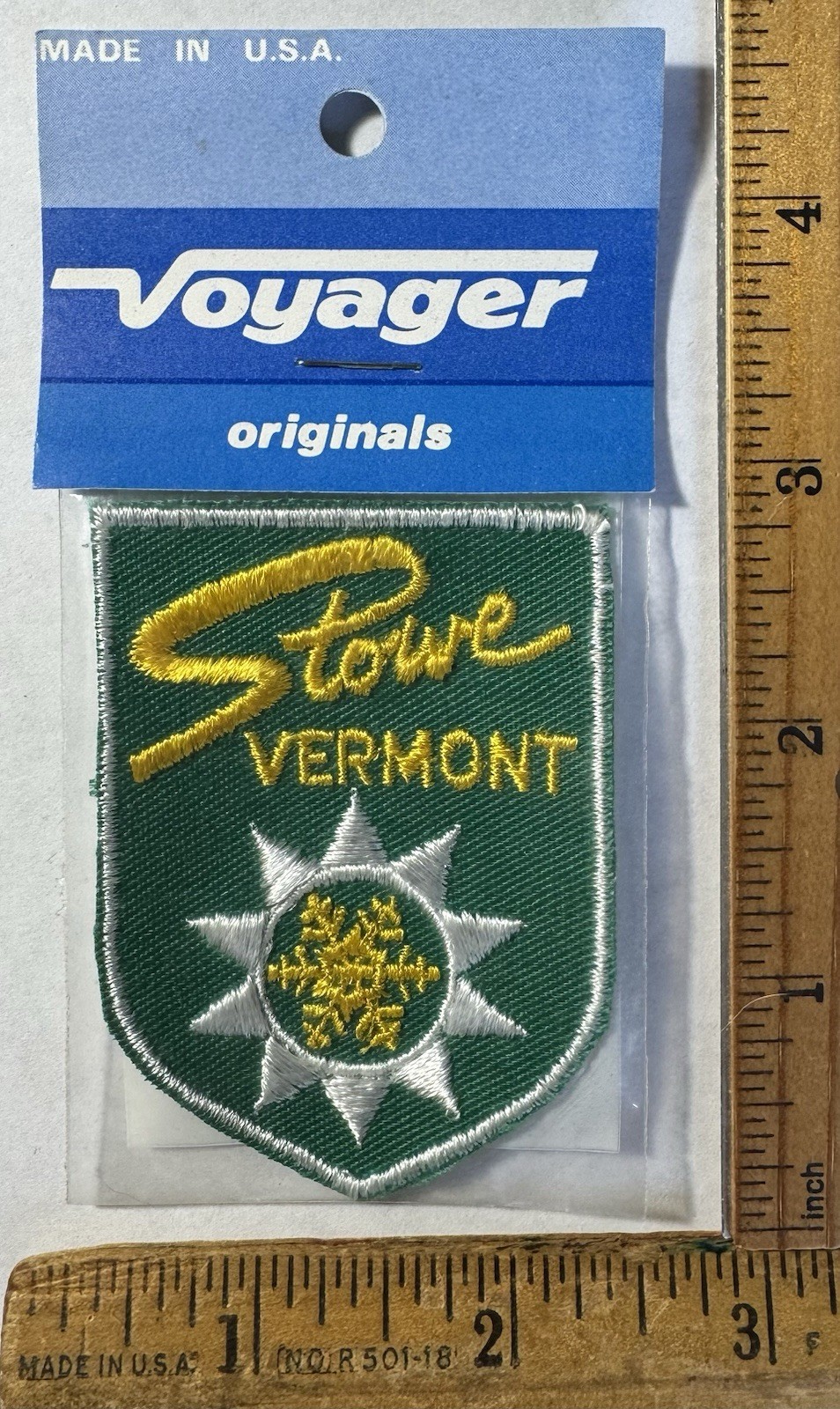 Vintage Stowe Vermont Snow Ski Resort Iron On Patch Voyager Travel Souvenir Vintage Stowe Vermont Snow Ski Resort Iron On Patch Voyager Travel Souvenir