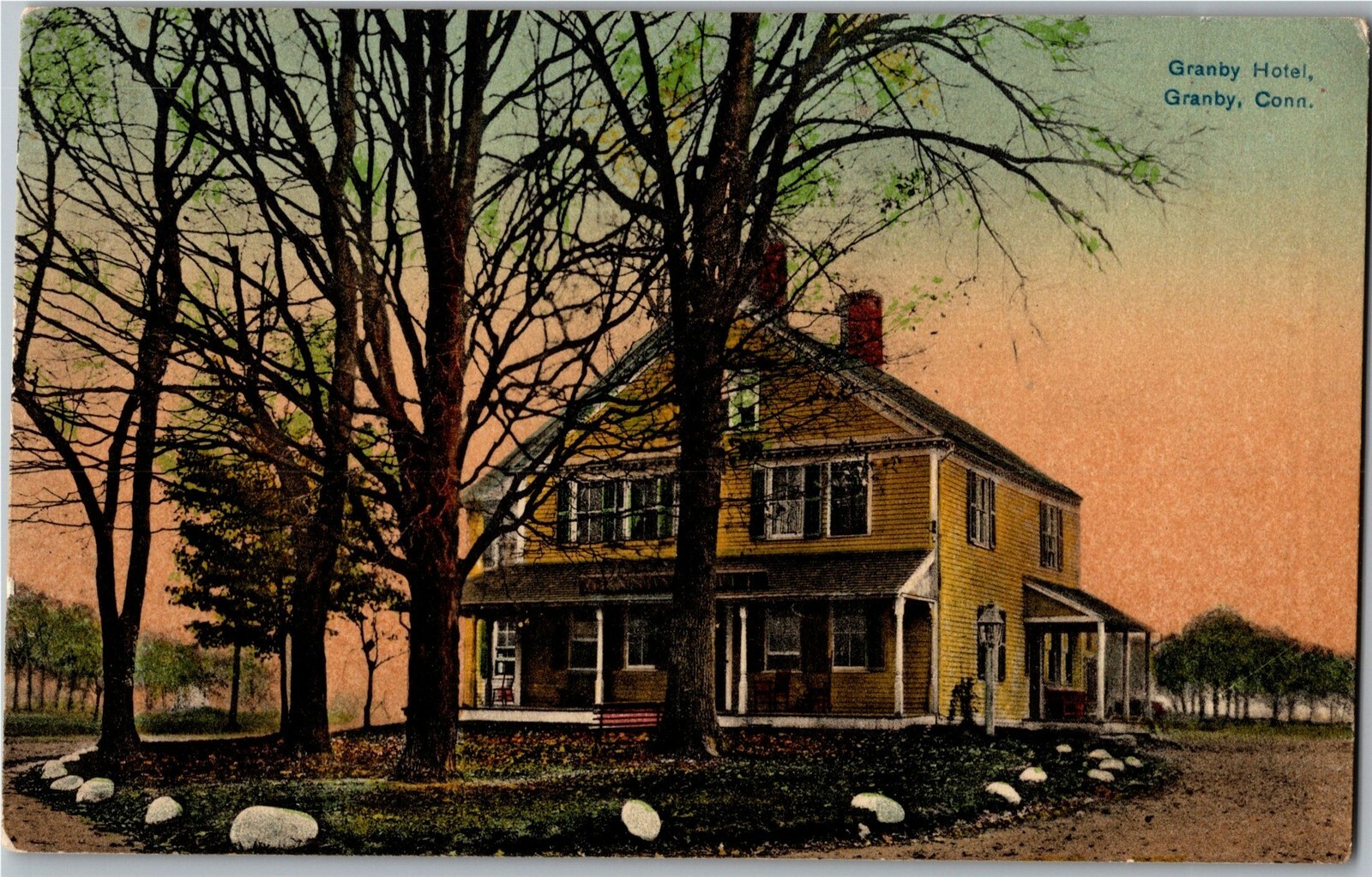 Granby Hotel, Granby CT Vintage Postcard X13 Granby Hotel, Granby CT Vintage Postcard X13