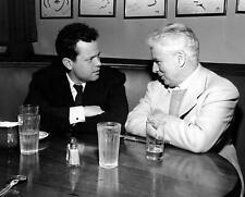 1947 ORSON WELLES & CHARLIE CHAPLIN at the BROWN DERBY Photo   (221-i) picture