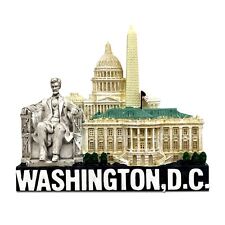 Washington DC Magnet Monuments Resin 3 Inches picture