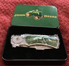 John Deere Collectors  Pocketknife New In Metal Case picture