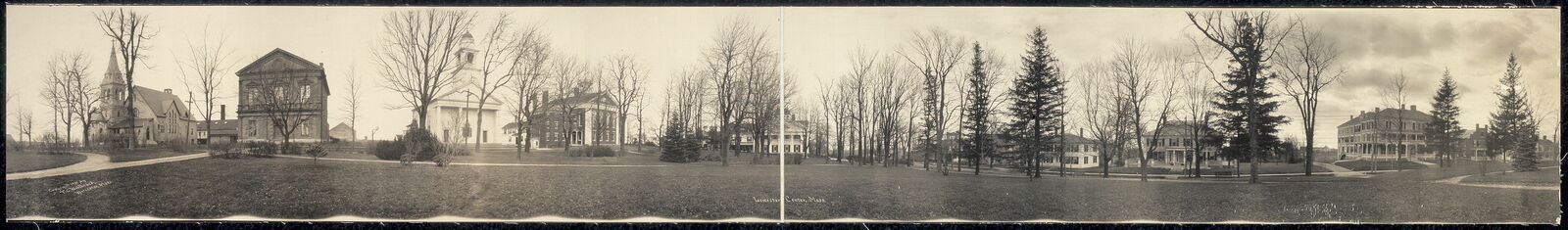 Photo:1910 Panoramic: Leicester Center,Wecester County,Massachusetts