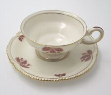 Castleton China Jubilee Small 3 Leaves Tea Cup & Saucer (Made in USA) picture