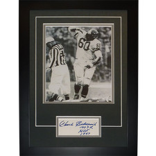 Chuck Bednarik Autographed Philadelphia Eagles (Over Gifford) 