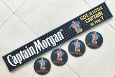 Captain Morgan Rubber drip mat bar mat spill mat bar runner & 4pcs beer coaster picture