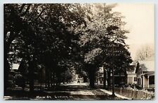 Ludlow Vermont~Main Street Homes~Telephone Pole Insulators~Cars~c1915 RPPC picture