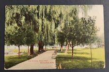Postcard The Willows Thrall Park Middletown NY Benches Walking Path picture