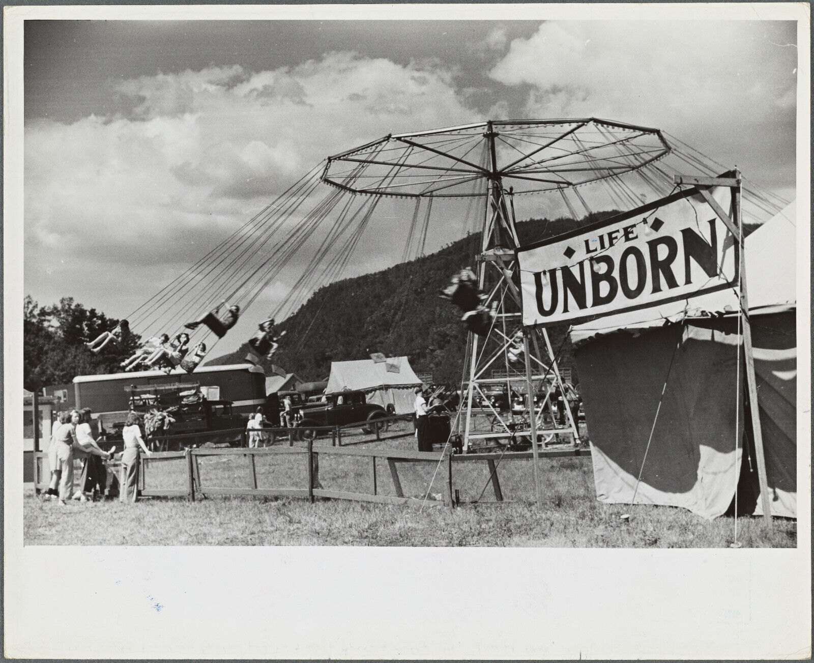 Old 8X10 Photo, 1930\'s American Legion carnival, Bellows Falls VT 5164594