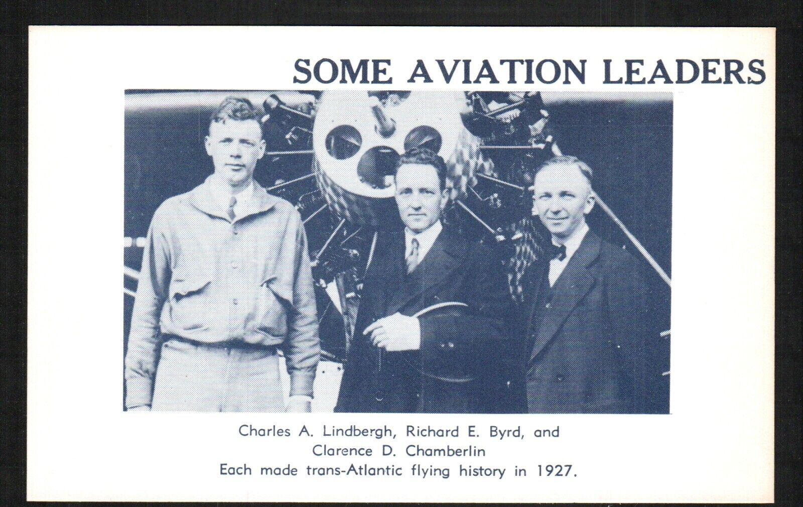 4 Repro Postcard Charles Lindbergh/Clarence Chamberlin/Old Airplanes postcards