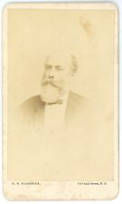 CIRCA 1880'S CDV Handsome Older Gentleman Full Beard WW Washburn New Orleans LA picture